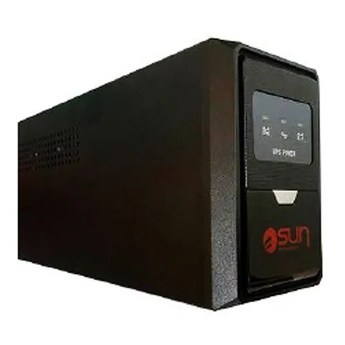 Sistema UPS interactivo de 650 VA, pantalla LED, entrada y salida de 110 V/60 Hz.